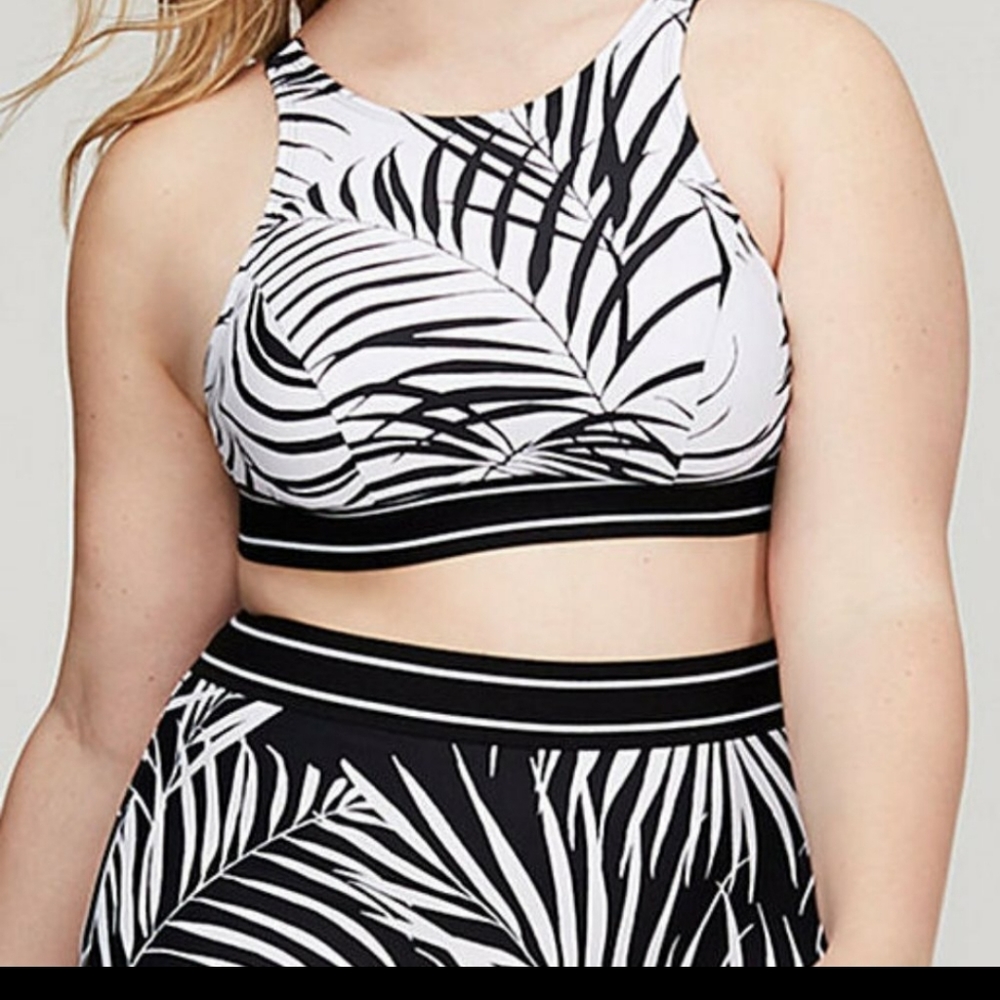Cacique Lane Bryant high neck bikini top